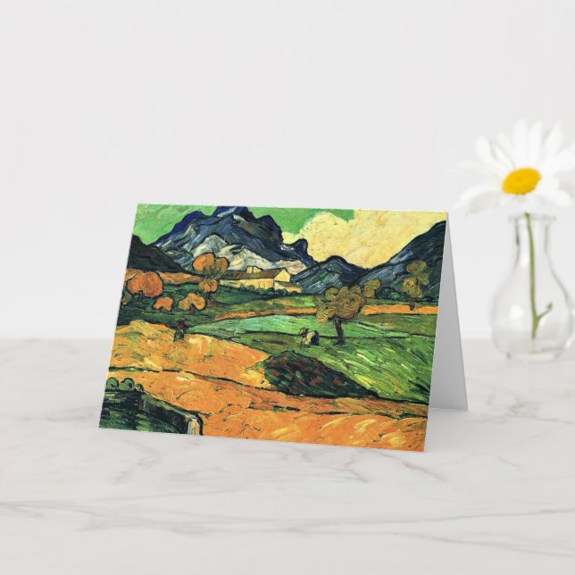 Van Gogh - Mount Gaussier with Mas de Saint-Paul M Card (Small Plant)