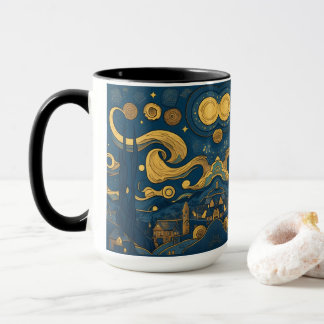Van Gogh Mugs - AI generated Starry Night design 