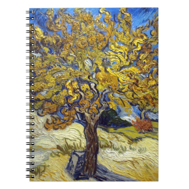 Van Gogh Mulberry Tree Impressionism Art Notebook (Front)