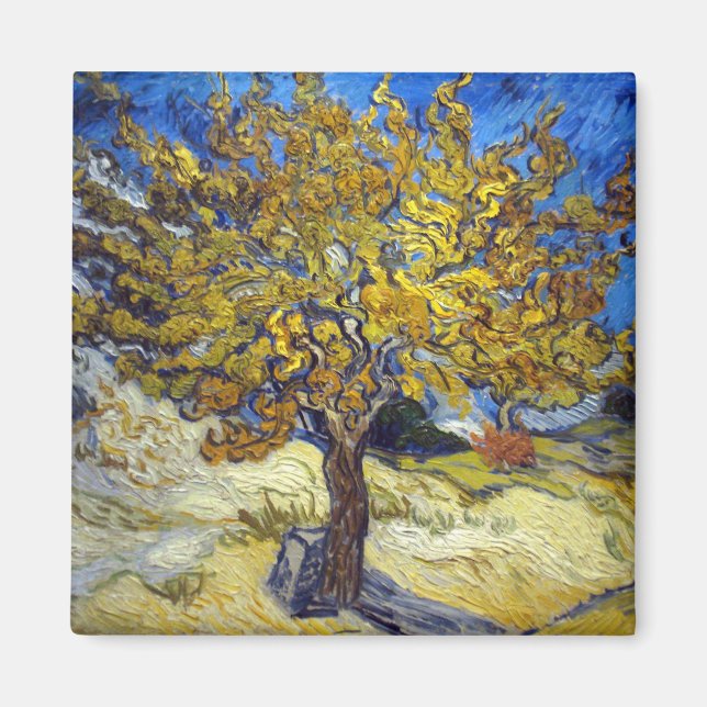 Van Gogh Mulberry Tree Masterpiece Art Magnet (Front)