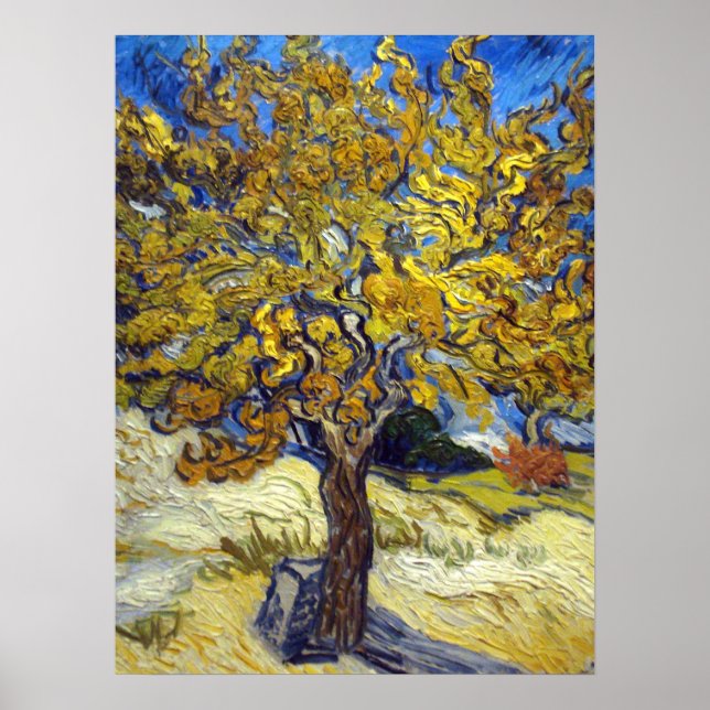 Van Gogh Mulberry Tree Masterpiece Art Poster (Front)