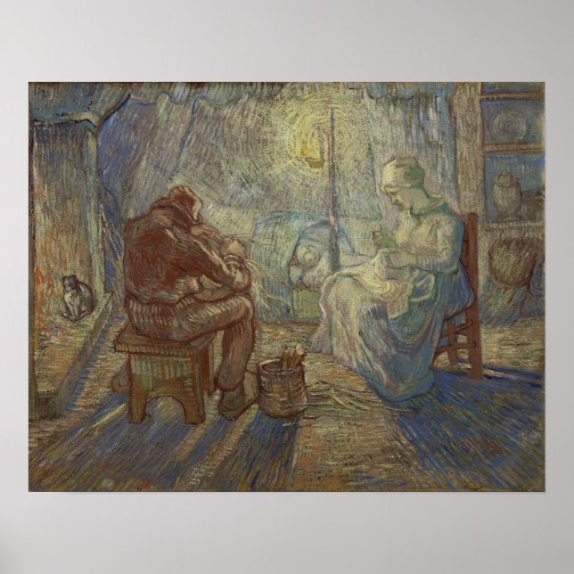 Van Gogh - Night (After Millet) Poster (Front)