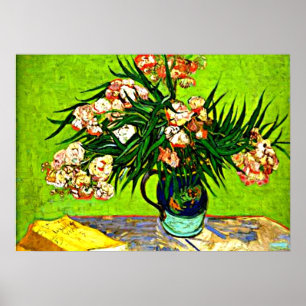 Van Gogh - Oleanders and Books Poster
