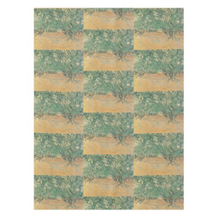 Van Gogh Olive Grove - Sage Green Nature Art Tablecloth