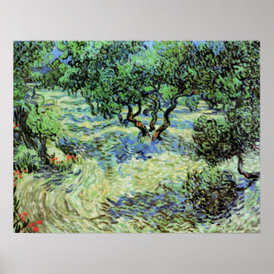 Van Gogh Olive Grove, Vintage Trees Fine Art Poster