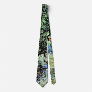 Van Gogh Olive Grove, Vintage Trees Fine Art Tie