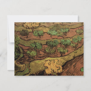 Van Gogh Olive Trees Against a Slope of a Hill