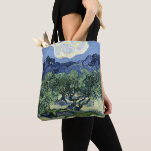 Van Gogh Olive Trees - Blue Mountain Art Tote Bag