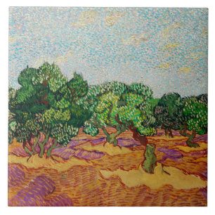 Van Gogh - Olive Trees,  Ceramic Tile