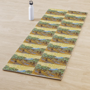 Van Gogh Olive Trees - Golden Sun & Sky Art Yoga Mat