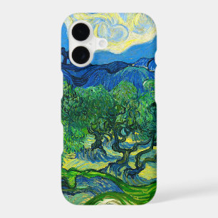 Van Gogh Olive Trees in a Mountainous Landscape