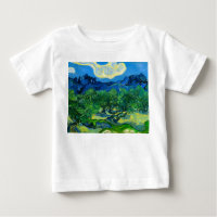 Van Gogh Olive Trees in a Mountainous Landscape