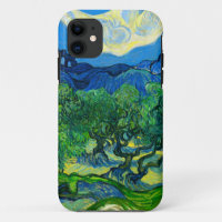Van Gogh Olive Trees in a Mountainous Landscape