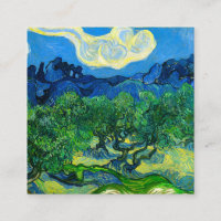 Van Gogh Olive Trees in a Mountainous Landscape