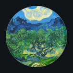 Van Gogh Olive Trees in a Mountainous Landscape Magnet<br><div class="desc">Magnet featuring Vincent van Gogh’s oil painting Olive Trees in a Mountainous Landscape (1889). Green olive trees decorate a mountainside underneath a starry night sky. A marvellous gift for lovers of Post-Impressionism and Dutch art collectors!</div>