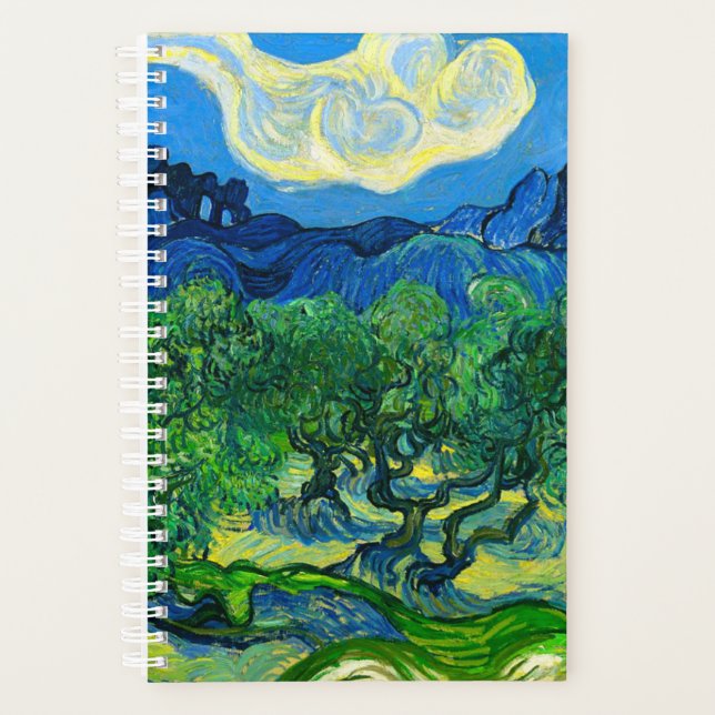 Van Gogh Olive Trees in a Mountainous Landscape Planner (Front)