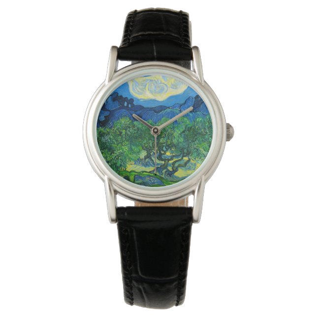 Van Gogh Olive Trees in a Mountainous Landscape Watch (Front)