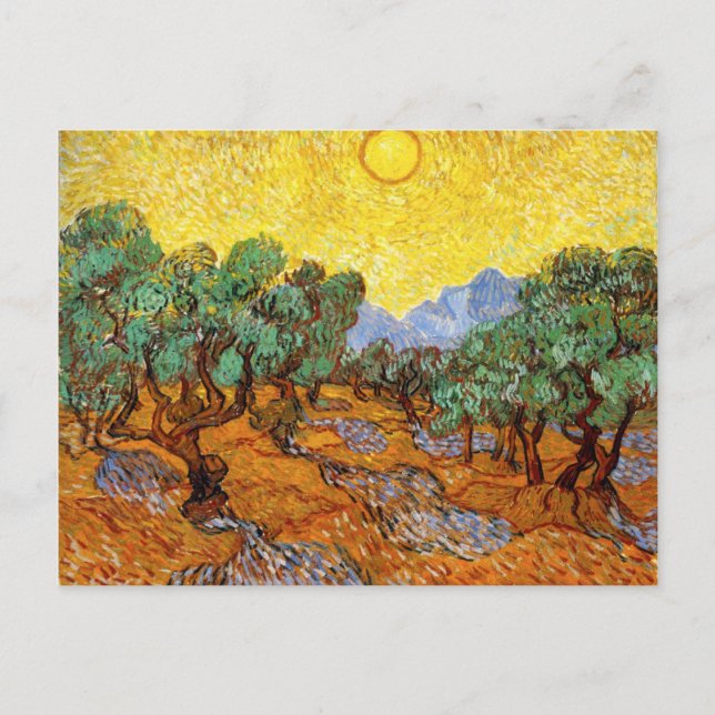Van Gogh Olive Trees Postcard (Front)