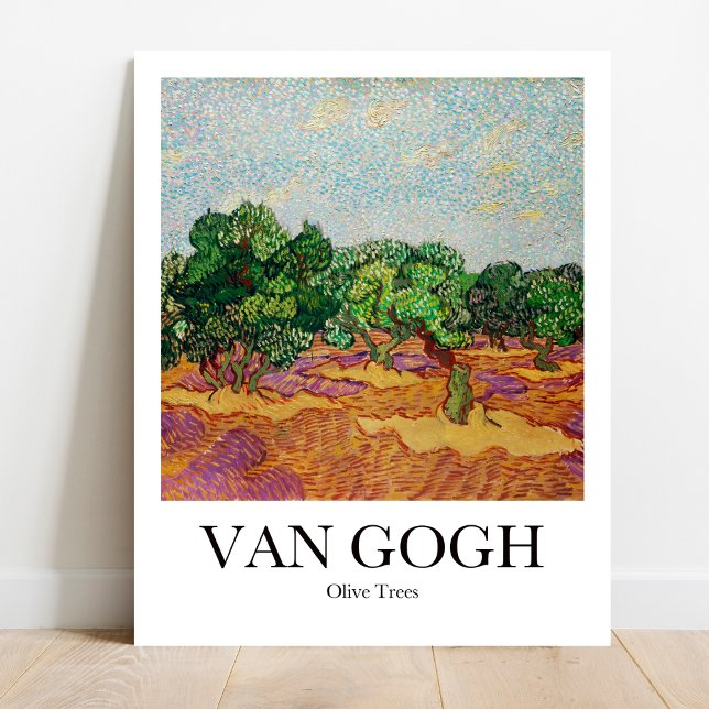 Van Gogh Olive Trees Poster (Van Gogh's Sun-Kissed Olive Trees: Bold & Beautiful Poster! )