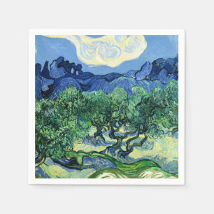 Van Gogh - Olive Trees with Alpilles Background Napkin