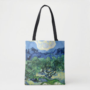 Van Gogh - Olive Trees with Alpilles Background Tote Bag