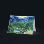 Van Gogh - Olive Trees with Alpilles in Background Card<br><div class="desc">Olive Trees with the Alpilles in the Background,  famous painting by Vincent van Gogh</div>