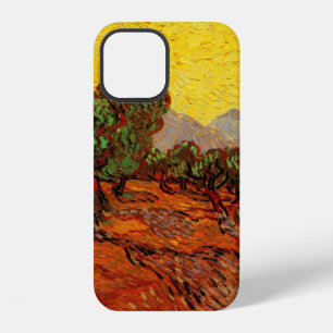 Van Gogh Olive Trees with Yellow Sky and Sun iPhone Case