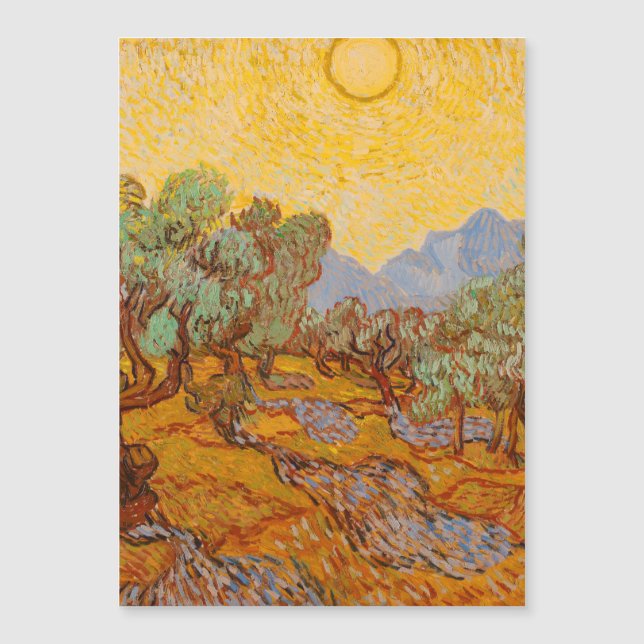 Van Gogh Olive Trees Yellow Sun Sky (Front)