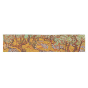 Van Gogh Olive Trees Yellow Sun Sky Short Table Runner