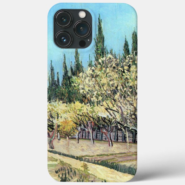 Van Gogh Orchard in Blossom, Bordered by Cypresses Case-Mate iPhone Case (Back)