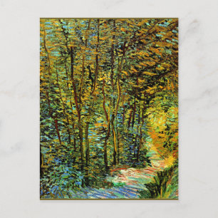 Van Gogh painting, A Path in the Woods Postcard
