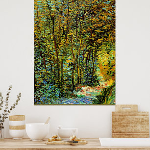 Van Gogh painting, A Path in the Woods Poster