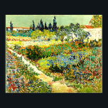Van Gogh painting, Arden at Arles, famous artwork Poster<br><div class="desc">Garden at Arles,  famous painting by Vincent van Gogh</div>