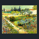 Van Gogh painting, Arden at Arles, famous artwork Poster<br><div class="desc">Garden at Arles,  famous painting by Vincent van Gogh</div>