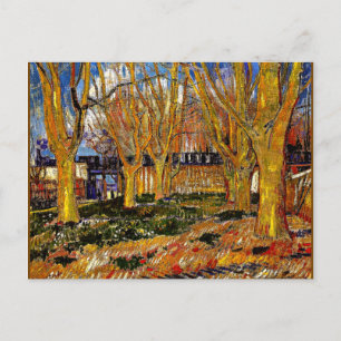 Van Gogh painting, Avenue of Plane Trees Postcard