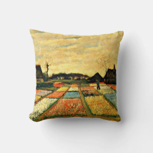 Van Gogh painting, Flower Beds in Holland Cushion