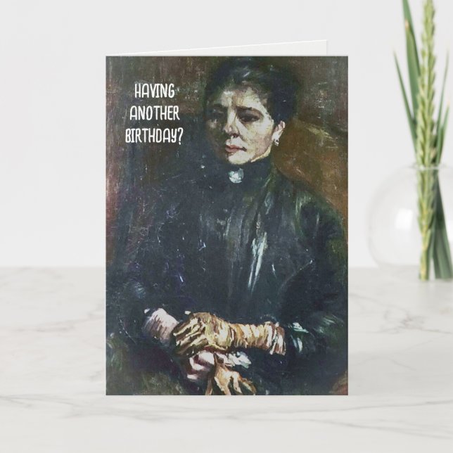 Van Gogh Painting for Birthday Humour Card (Front)