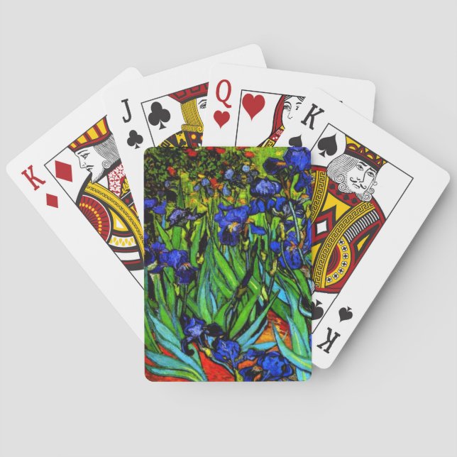 Van Gogh painting, Irises, Playing Cards (Back)