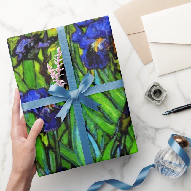 Van Gogh painting, Irises, Wrapping Paper (Gifting)