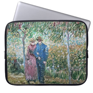 Van Gogh Painting of French Couple Laptop Sleeve