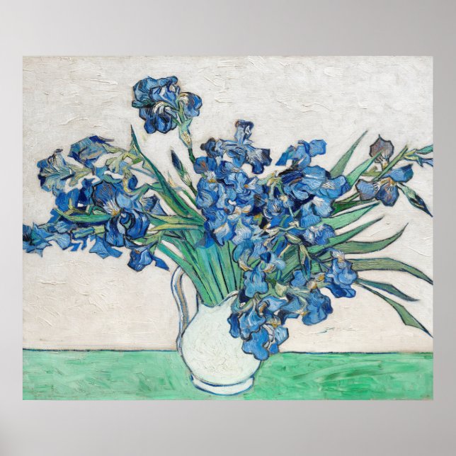 Van Gogh Painting of Irises in (1890) Poster (Front)