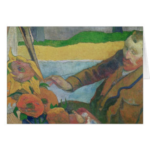 Van Gogh painting Sunflowers, 1888