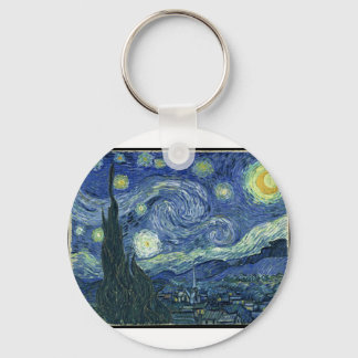 Van Gogh Paintings: Starry Night Van Gogh Key Ring