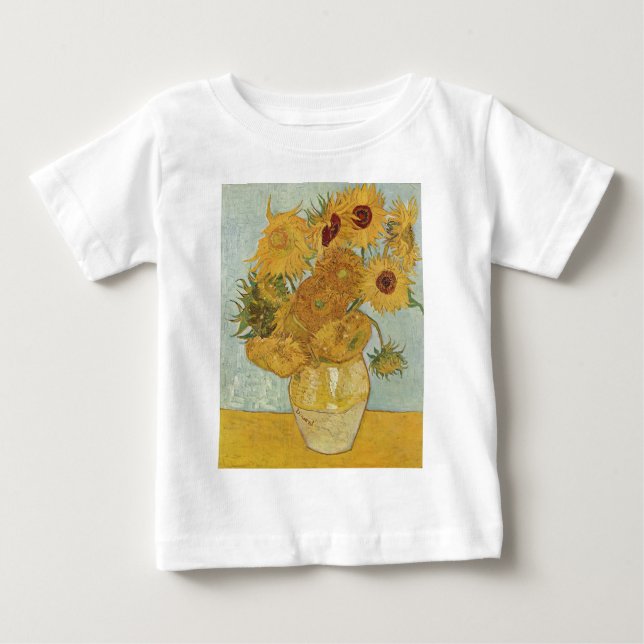 Van Gogh Paintings: Van Gogh Sunflowers Baby T-Shirt (Front)
