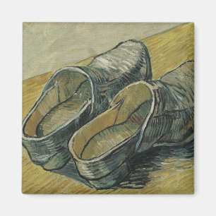Van Gogh Pair of Leather Clogs (F607) Fine Art Magnet