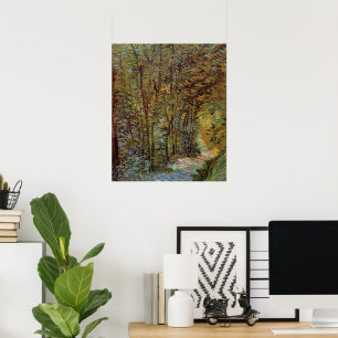 Van Gogh Path in the Woods, Vintage Fine Art Poster
