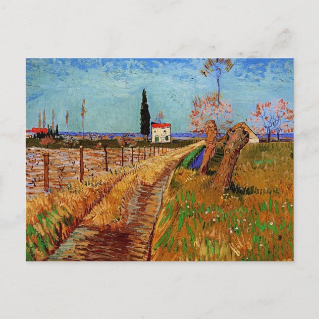 Van Gogh - Path through a Field Postcard (Front)