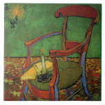 Van Gogh - Paul Gauguin's Armchair, Ceramic Tile<br><div class="desc">Paul Gauguin's Armchair,  fine art painting by Vincent van Gogh,  1888.</div>