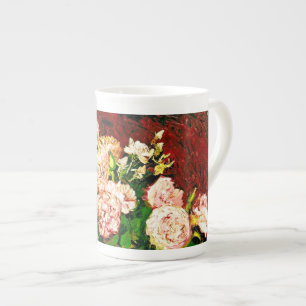 Van Gogh Peonies and Roses Bone China Mug