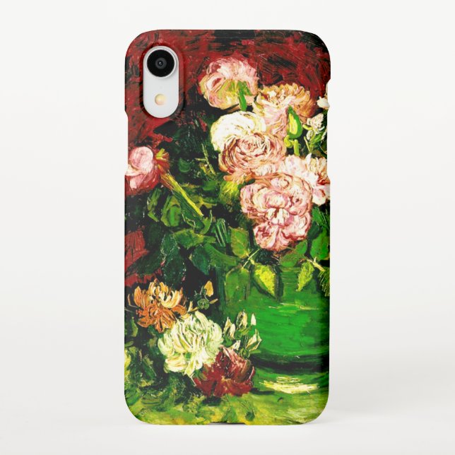 Van Gogh Peonies and Roses iPhone Case (Back)
